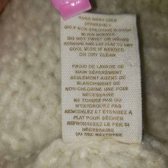 FREE PEOPLE Cream Long Sweater Cardigan Wool Knit Size Small - Picture 5 of 7